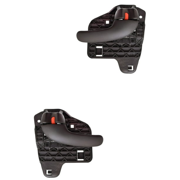 Par de MANIJAS PUERTA INTERIOR HUSHAN 2000 al 2005 PONTIAC Delanteras/Traseras Color Negro
