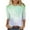 Green 1, variant on Charella 3/4 Length Sleeve Womens Tops Trendy Tie Dye Crew Neck T Shirts Loose Fit Dressy Casual Basic Tee (L, Sky Blue 1)