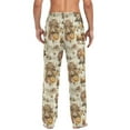 thumbnail image 3 of joogoo Men's Pajama Pants Highland Cattle Flower-w1 Soft Long Sleep Lounge Pjs Bottoms XL, 3 of 7