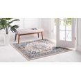 thumbnail image 2 of Unique Loom 3134323 Traditional Oriental Square Rug, 8', Beige/Blue, 2 of 2
