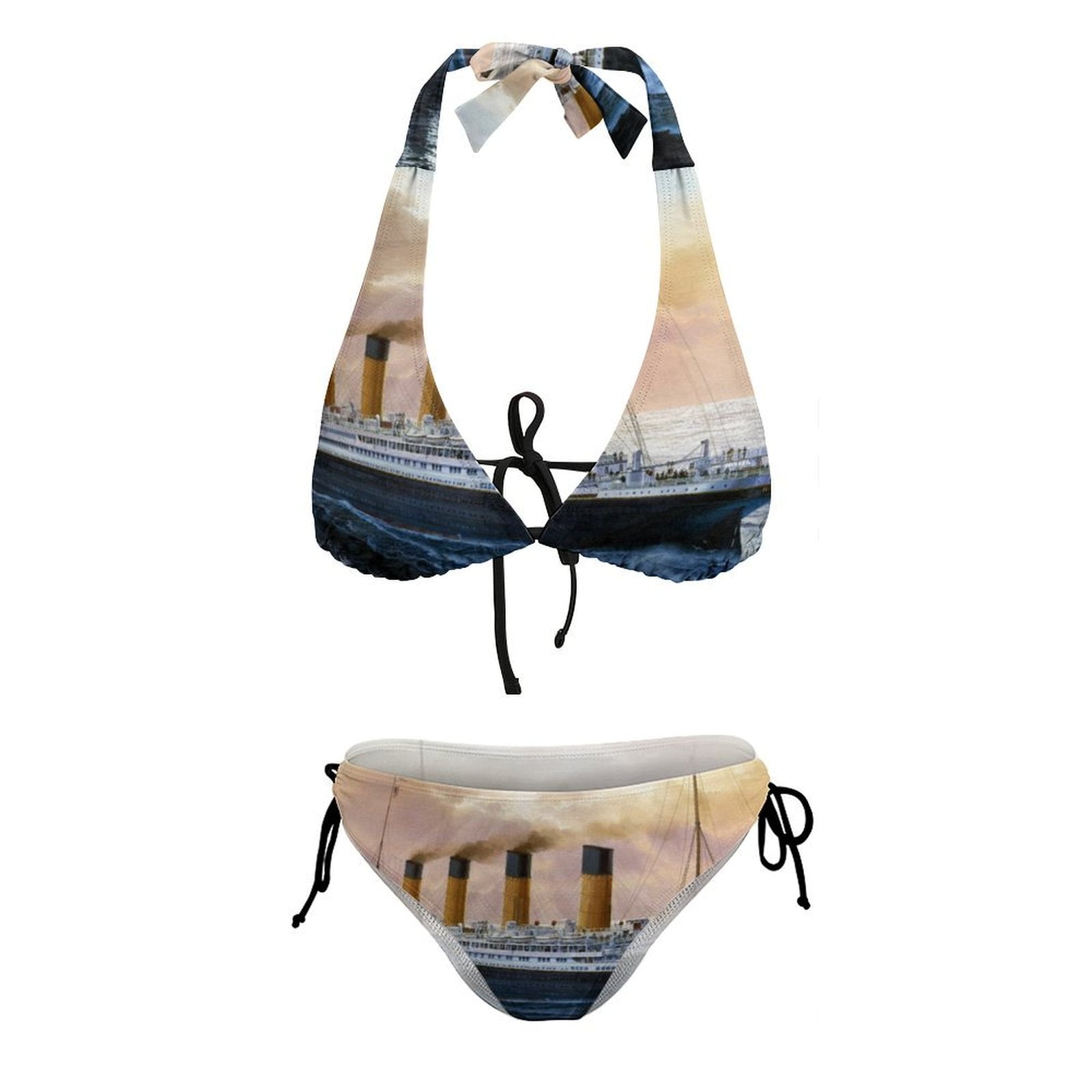 Retro Titanic Famous Old Historic Two Piece Womens Sexy