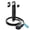 Black, variant on 360° Rotating Flat Plug Extension Cord with USB Ports and a Removable Hook White Extension Cord 1 ft (16 Gauge) UL Certified