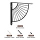 thumbnail image 3 of Soportes decorativos Uxcell, paquete de 2, soportes metálicos industriales de 250 mm, negro, 3 of 5