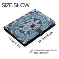 thumbnail image 3 of Leather Notebook with Pen Holder Writing Notepad Includes 100 Pages Lined Journal Dark Teal Turtle Pattern, 3 of 6