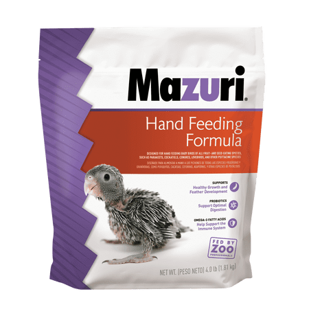 Mazuri Hand Feeding Formulas for Baby Birds, Fruit and Seed Eating Species, 4 lbs