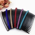 thumbnail image 2 of Shisuyan 5Pcs Hair Comb 20 Teeth Rhinestone Comb Pin Clip Bridal Hair Combs Accessory for Women Girls (Random Color), 2 of 8