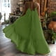 thumbnail image 4 of Vestidos de verano Fnochy para mujer, de una pieza, color liso, a la moda, informales, sin mangas, con tirantes, bolsillos, sueltos, sin espalda, vestido amplio con vuelo, 4 of 8