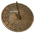 thumbnail image 4 of Decorative Flower Garden Sundial 8" Solid Brass with Verdigris Highlights, Birthday Gift Sundial - Home & Outdoor Decor$$Home Decor, Kitchen, & Other, 4 of 5