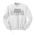 thumbnail image 1 of Skyline Athens Greece Sweatshirt Unisex 5X-Large White, 1 of 5