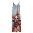thumbnail image 4 of Funny Cute Panda Sleeveless Dress Woman Fashion Long Dresses Women's Summer Suit Dress Summer 2025 Women, 4 of 7