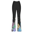 thumbnail image 5 of Cmfcve Women's Yoga Leggings High Waist Colorful Athletic Flare Pants Tight Hip Lifting Workout Pants Leggings, 5 of 5