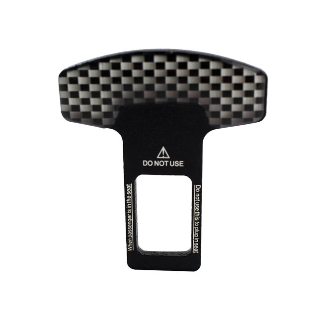 Hebilla de cinturón de seguridad de coche de fibra de carbono Clip CartoStyling 1pcs