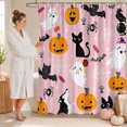 thumbnail image 3 of Leeye Halloween Shower Curtain Waterproof Quick Install Decorative Pumpkin Printed For Bathroom Bathtub, 3 of 4