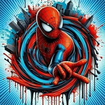 Spider-man  Diamond Painting Kits for Adults, DIY 5D Round Full Drill Art Perfect for Relaxation Wall Decor crafts, holiday Home Wall Art Decoration 11.81x11.81in
