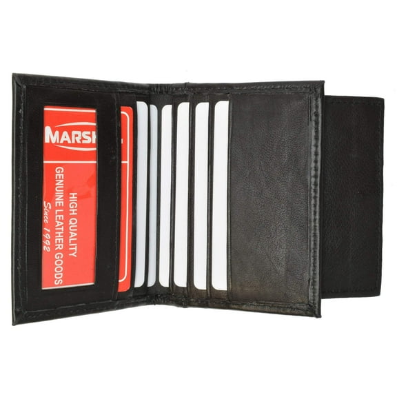 Mens Leather Lamb Mini Bifold Wallet Coin Pouch ID 79 (C)