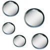 Black Circle Mirror, Set of 5