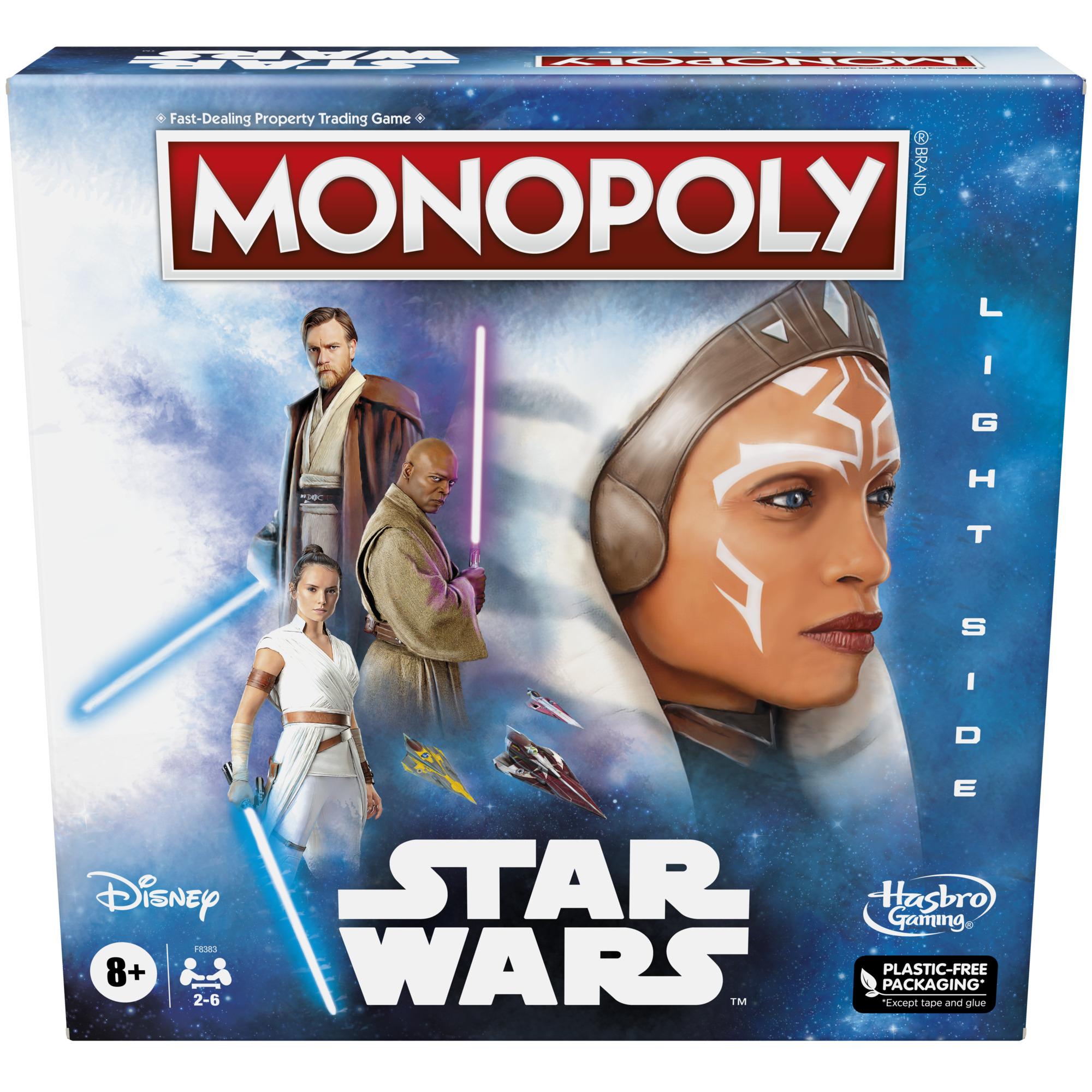 Monopoly: Star Wars Light Side Edition Board Game for Families, Games for Kids 8+