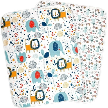 YSTDHL 2 Pack Baby Waterproof Bed Pad Washable Mattress Pad Mat, 31"x40" Large Underpads Bed Wetting Incontinence Cover for Kids/Adult/Pets