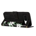 thumbnail image 3 of Compatible with Google Pixel 8 Vintage Flower Wallet Case Magnetic Closure Cover with Card Slots, 3 of 5