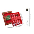 thumbnail image 3 of Kitchen Storage Organization, Christmas Spoon Set Cute Snowman Spoon Christmas Dessert Spoon Fork Gift Cutlery, Silver, 3 of 6