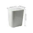 thumbnail image 2 of LITINKIMI Bac de Recyclage Rectangulaire à Double Compartiment Blanc pour Propriétaires Classification Sec et Humide 1 Pcs, 2 of 8
