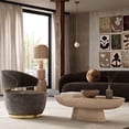 thumbnail image 2 of New Zealand Brown Genuine Sheepskin 12" Ball Pillow, 2 of 4