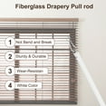 thumbnail image 5 of 2 Pack 12"White Curtain Pull Rod, Fiberglass Blind Wand Replacement Part with Hook, Window Blind Tilt Wand, 5 of 6