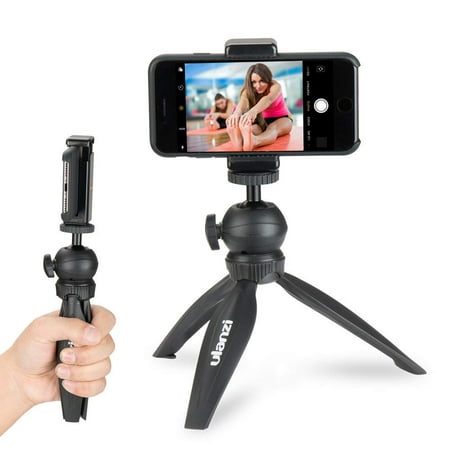 Cell Phone Tripod,Ulanzi Mini Tripod + Universal Holder Clip for Digital Camera & iPhone 7 6 Plus 6 5S SE & Samsung Galaxy S6 S6 edge S5 S4 S3 Note 4 3 2 and other cell phones