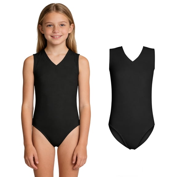 Girls Swimsuit Black 1 Piece Swimsuits Quick Drying Bathing Suits Swimwear Summer 5-6 Years