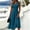 Navy, variant on Elegant Women Wrap V Neck Sleeveless Midi Dress, High Waist Side Split Flowy A Line Dress, Solid Color Casual Sundress for Party Daily Vacation Female Green-B XL(XL)