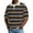 Orange #19, variant on Dresfit Mens Polo Shirts Short Sleeve Striped Golf Shirts 2026 Summer Lapel Waffle Knit Shirt Big and Tall Color Block Collared Beach Tops 3XL