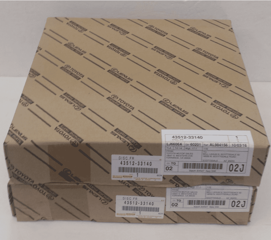 LEXUS OEM FACTORY FRONT BRAKE PADS AND ROTOR SET 2010-2016 ES350