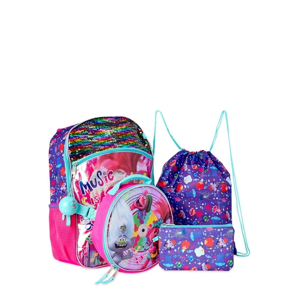 trolls backpack and lunchbox