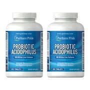 (2 pack) Puritan's Pride Probiotic Supplement, Acidophilus, 250 Count