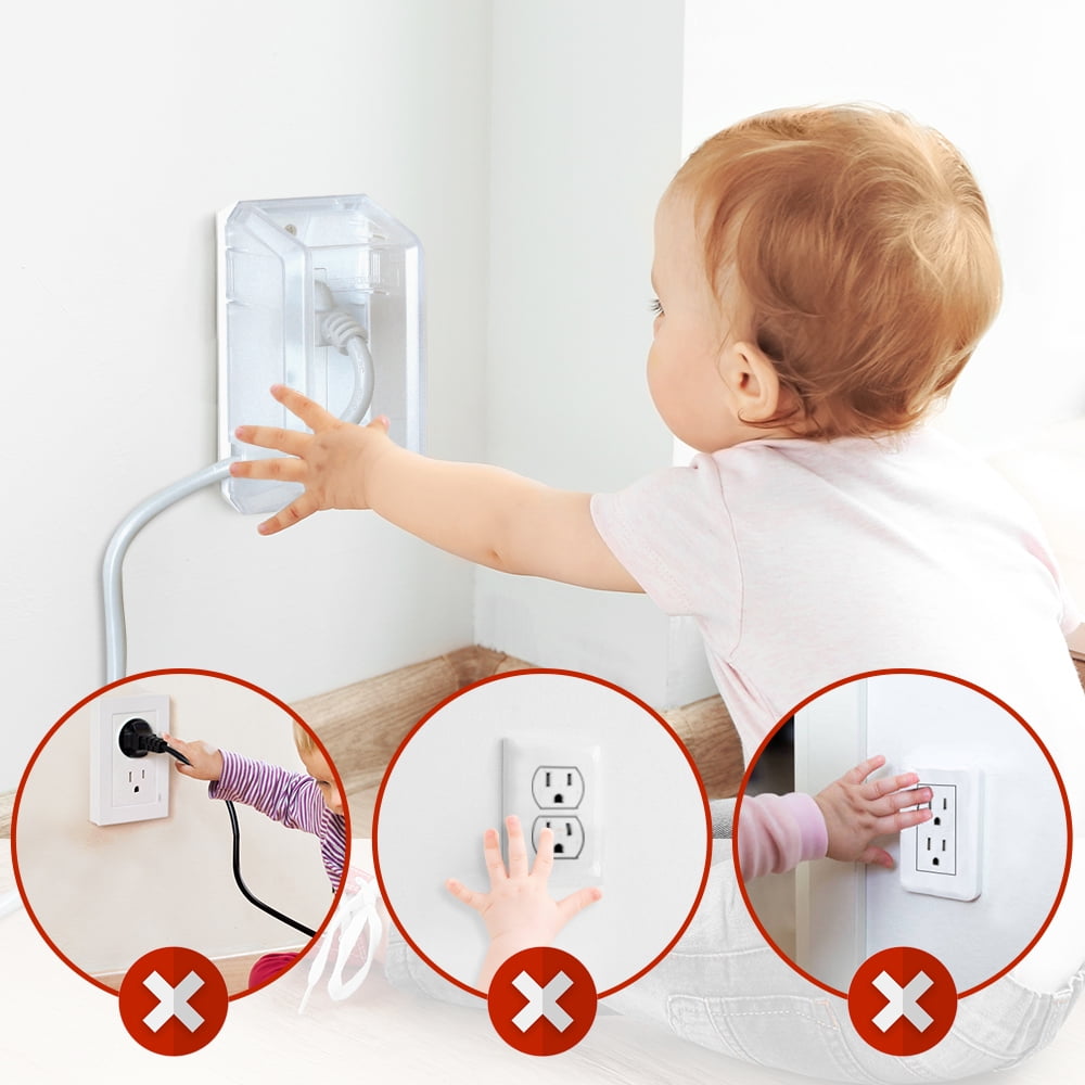 Bates - Baby Safety Outlet Cover Box, 2 Pack, Baby Proof Outlet Covers Baby Proofing - View #6