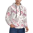 thumbnail image 2 of Uemuo Romantic Travel In Paris Pattern Men's Hoodie - Casual Pullover Hoodie with Kangaroo Pocket, Stylish Hooded Sweatshirt for Everyday Wear-4X-Large, 2 of 7