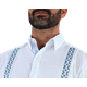 thumbnail image 3 of Camisa tipo Guayabera para hombre marca Rams Cottons modelo Uaymis con bordado Exclusivo, 3 of 4