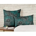 thumbnail image 2 of VargottamSquare Pillow Cover - Decorative Pillow Covers20x20 Inches,PrintedTeal BlueThemePillowcase, DecorativeSquareCushionCovers, 2 of 4