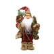 thumbnail image 2 of 12 Inch Tall Standing Red Brown Clothes White Beard Santa Claus Back Gift Bag Christmas Home Scene Decoration Ornament, 2 of 7