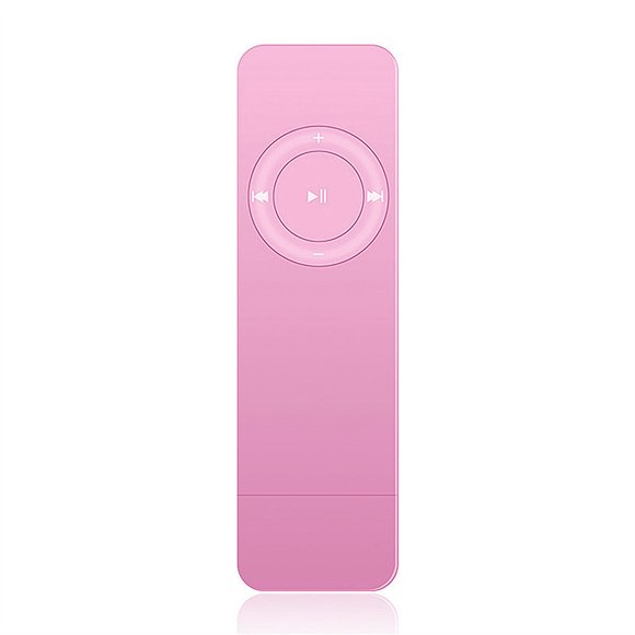 Labymos Portable MP3 Music Player with Clear Sound Quality TF Card Slot Rechargeable Lithium Battery Support MP3/WMA Audio Format Pink