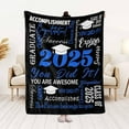 thumbnail image 3 of Graduation Soft Throw Blanket 2025, Birthday High School College Graduation Gifts for Daughter Son from Mom Dad, Class of 2025 Graduation Blanket Gifts for Him Her, 3 of 5
