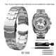 thumbnail image 3 of Correa de acero inoxidable para reloj Casio EF-550 EF-524, correa plateada de 22 mm, hebilla desplegable, pulsera de metal, cadena de reloj para hombre, 3 of 5