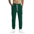thumbnail image 2 of Levmjia Cargo Sweatpants for Men Workout Gym Running Men Fashion Solid Casual Elastic Waist With Pocket Trousers Sport Pants, 2 of 7