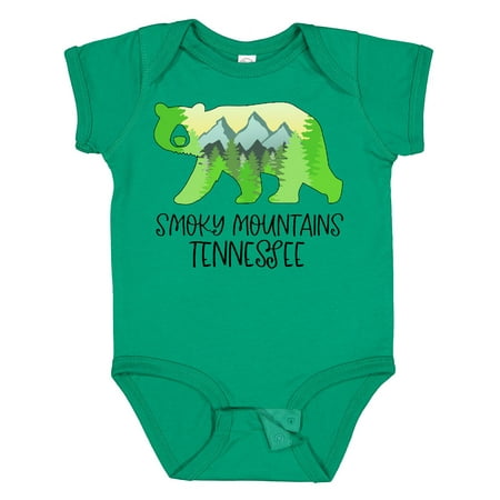 

Inktastic Smoky Mountains Tennessee- Mountains and Bear Shape Gift Baby Boy or Baby Girl Bodysuit