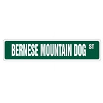 SignMission SS-Bernese 18 in. Bernese Mountain Dog Street Sign - Collectible Veterinarian Kennel Groomer
