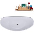 thumbnail image 6 of 75'' Streamline N953BNK Freestanding Tub and Tray With Internal Drain, 6 of 13