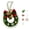 C, variant on DIY Christmas Wreath Pendant Craft Kit, Handmade Mini Yarn Wreath Ornament Supplies with Bow, Bells and Pom-poms, Christmas Tree Hanging Decor Making Set