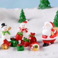 thumbnail image 3 of OUSITAID Décoration de Noël Mini Table en Résine Couleur Vive Modèle de Père Noël pour la Maison, 3 of 11