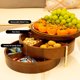 thumbnail image 4 of Caja de frutos secos de madera maciza de 3 capas, mesa de centro de estilo chino, plato de fruta for sala de estar, caja de almacenamiento de aperitivos y frutos secos, 4 of 6