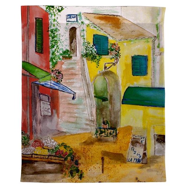 Betsy Drake TP148 Suspension Murale Extérieure Bistro Paris 24 x 30 Po